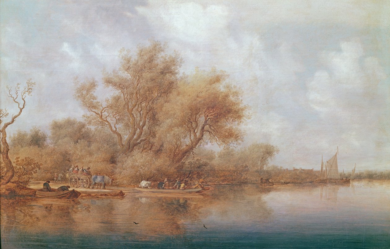 مرحلة الهبوط ، 1635 بواسطة Salomon van Ruisdael أو Ruysdael