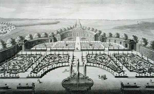 منظر للبرتقال في Geibach ، نقش بواسطة Johann Georg Pintz (1697-1767 / 8) بواسطة سالومون (بعد) الصغير