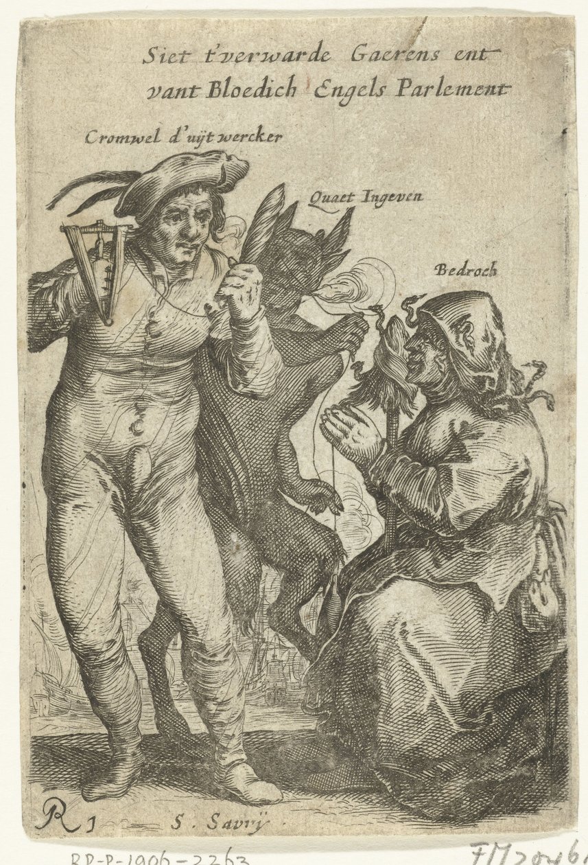 كارتون على كرومويل ، ج.1652-1654 Siet t 