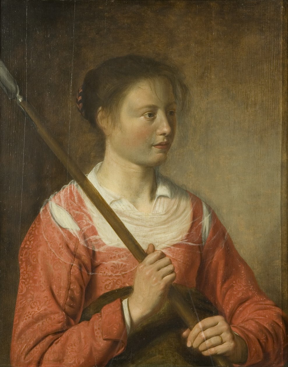 A Shepherdess, c.1625 (oil on panel) بواسطة سالومون دي براي