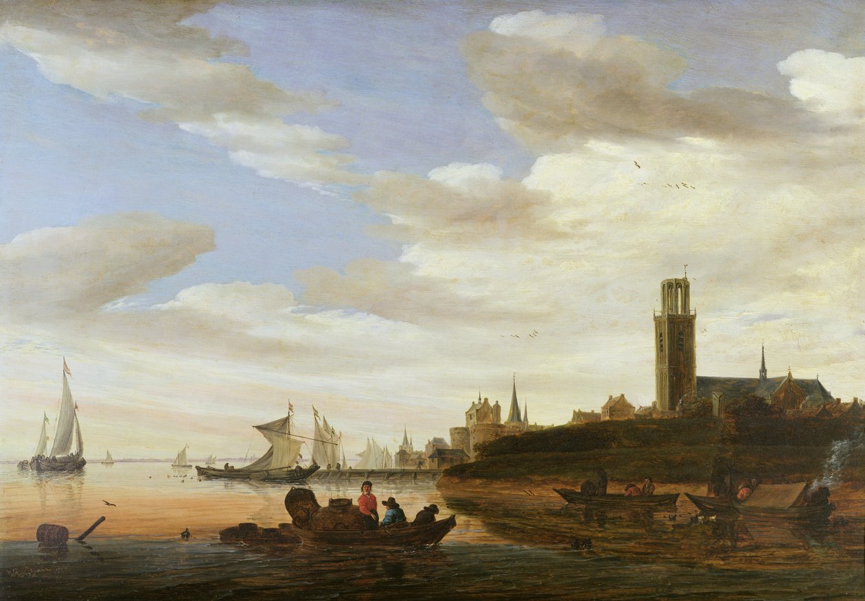 هارلم ، 1667 بواسطة Salomon van Ruisdael أو Ruysdael