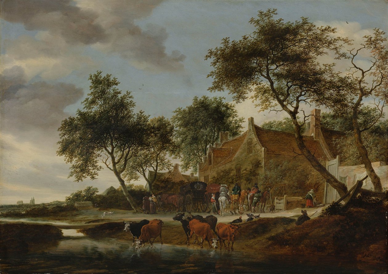  بواسطة Salomon van Ruisdael أو Ruysdael