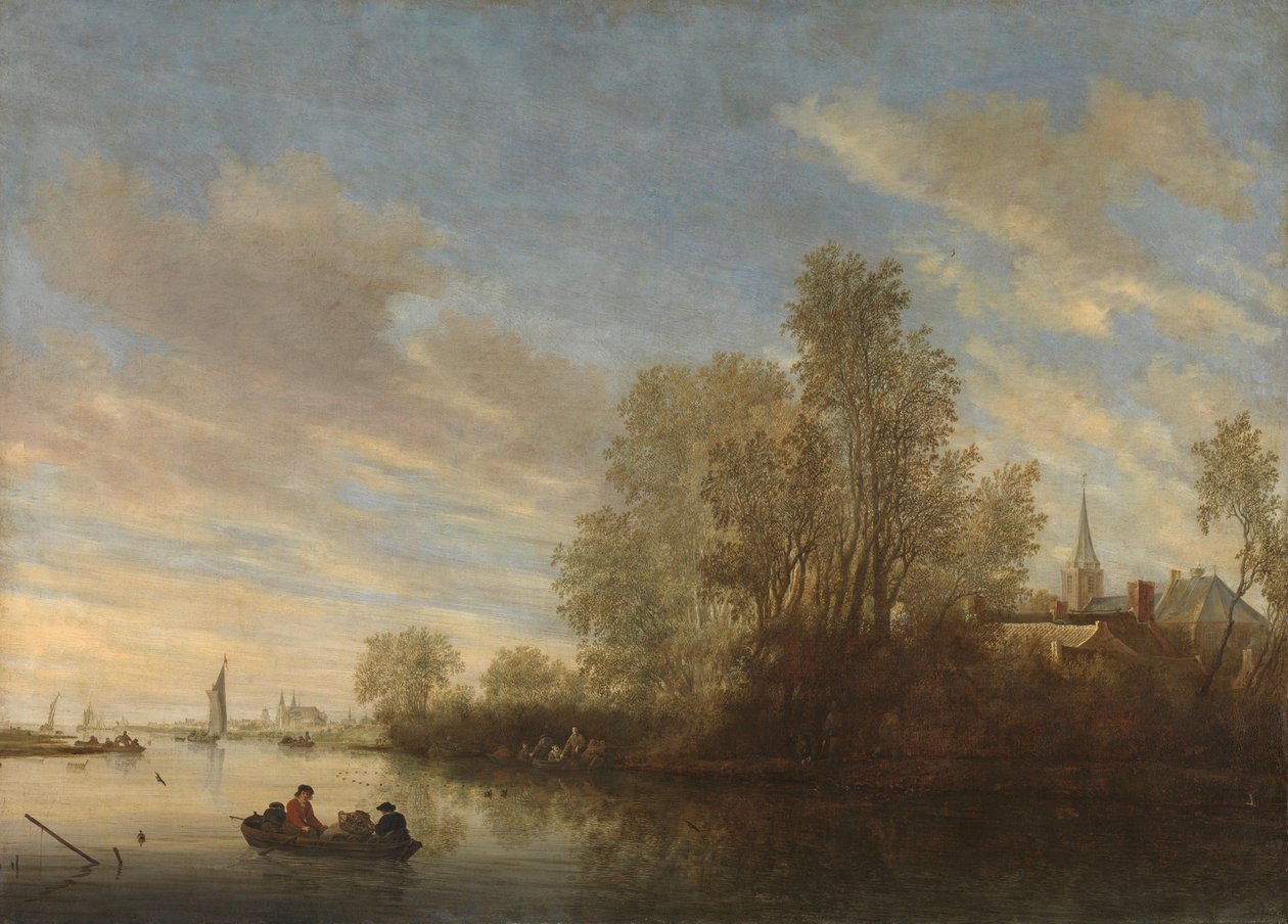  بواسطة Salomon van Ruisdael أو Ruysdael