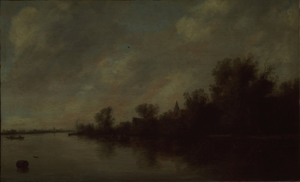 عرض النهر ، 1631 بواسطة Salomon van Ruisdael أو Ruysdael