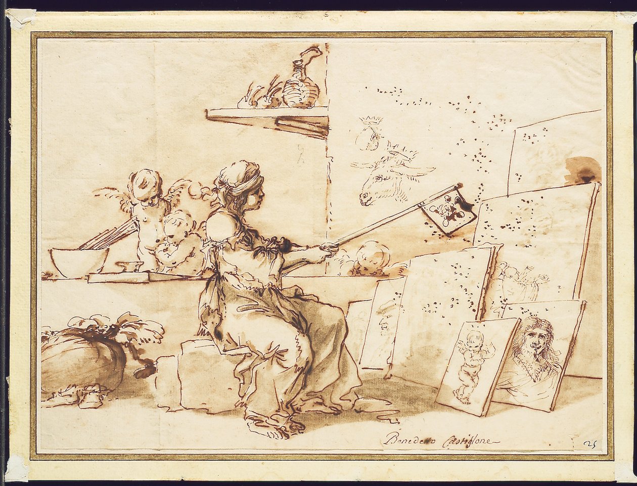 رمزية الرسم السيئ ، c.1649-50 بواسطة سلفاتور روزا