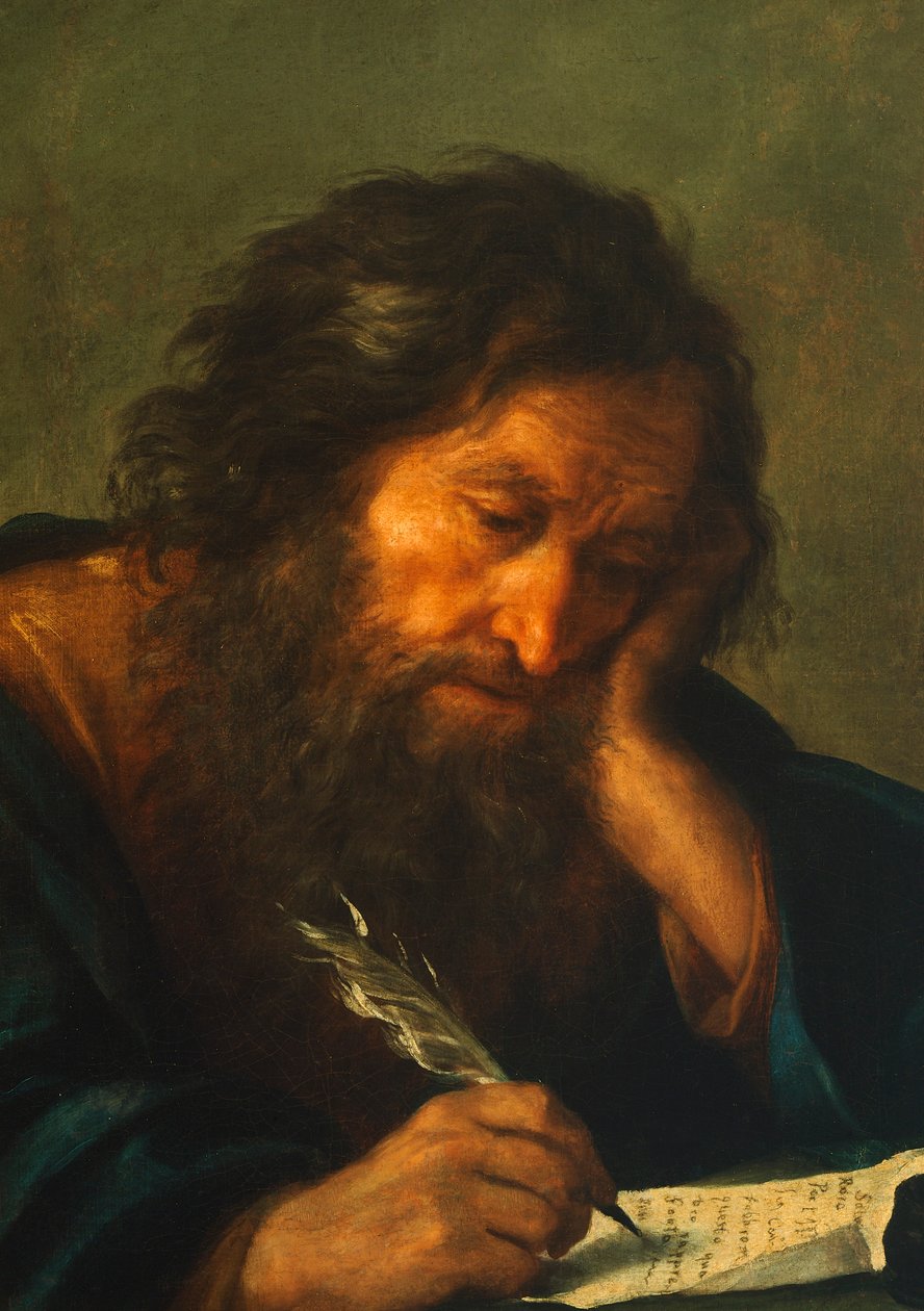 An evangelist, by Salvatore Rosa (1615-1673) بواسطة سلفاتور روزا