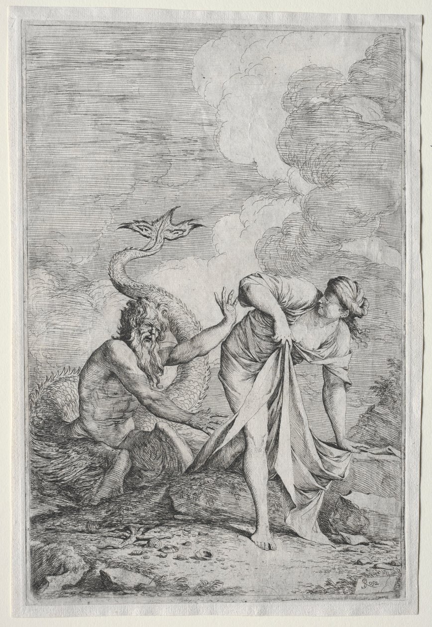 Glaucus and Scylla ، ج. 1661. بواسطة سلفاتور روزا