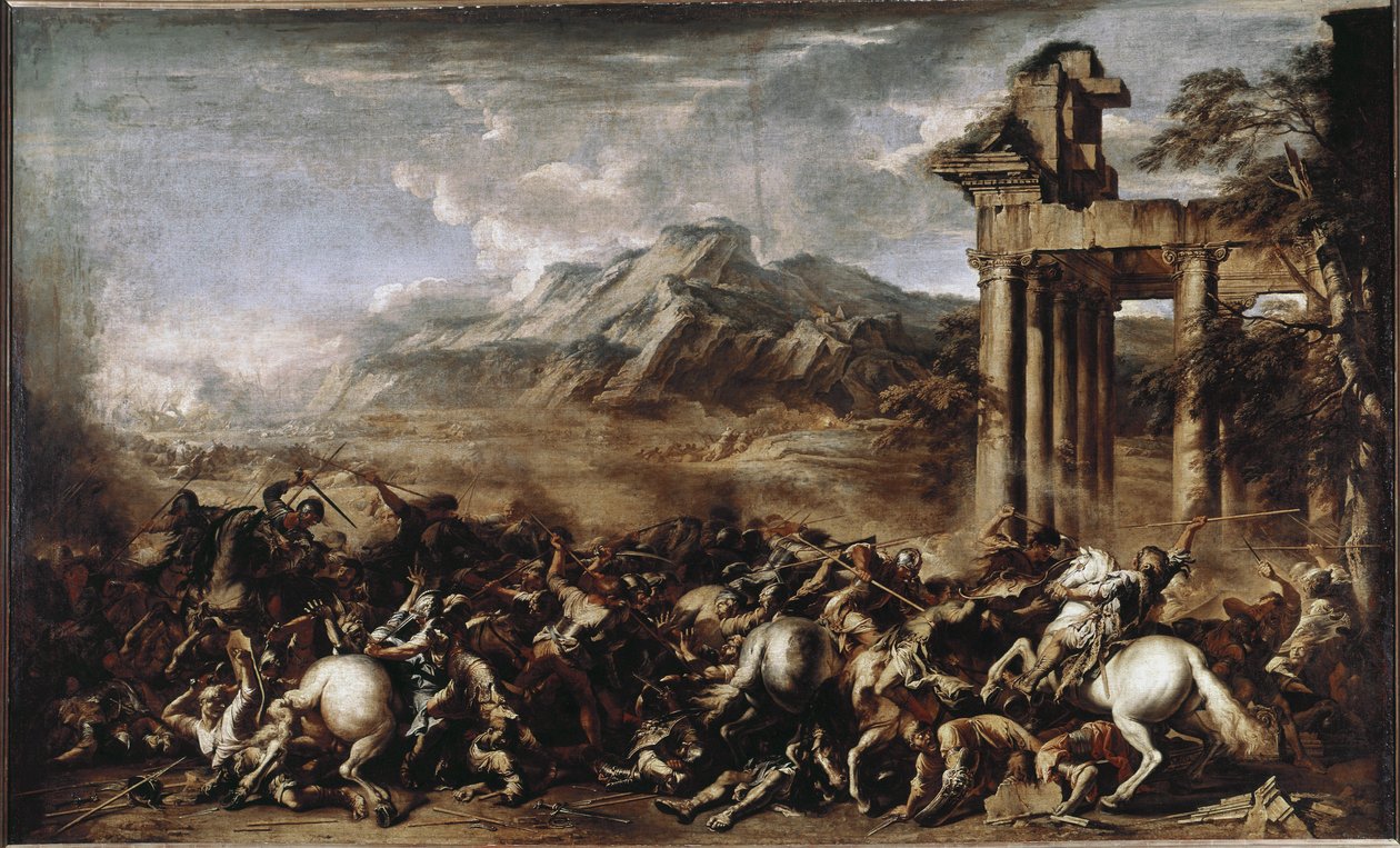 Heroic Battle (oil on canvas بواسطة سلفاتور روزا
