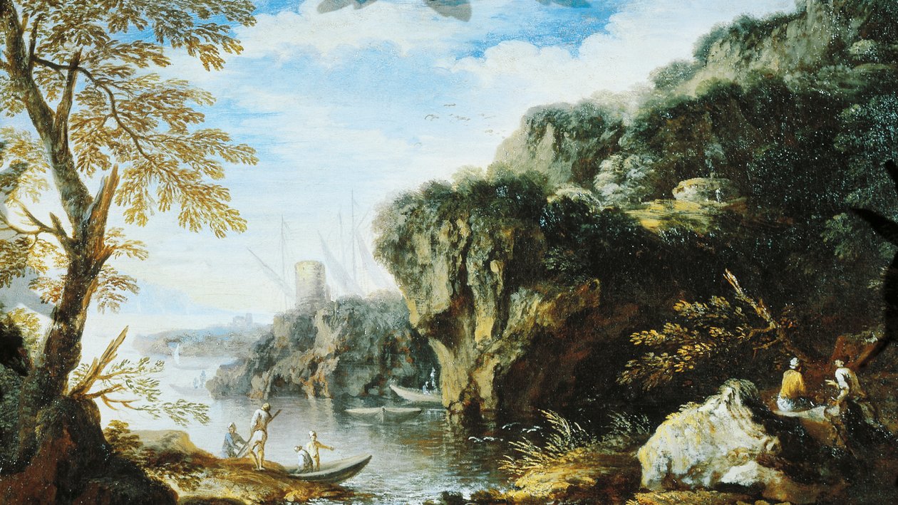 Marine, School of Salvator Rosa بواسطة سلفاتور روزا
