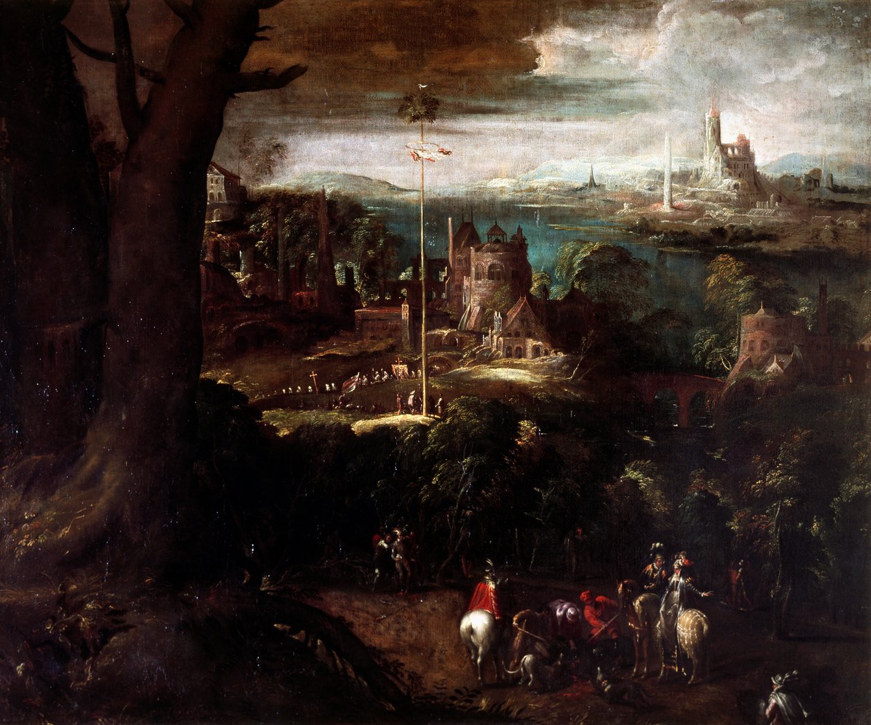 Marine, School of Salvator Rosa بواسطة سلفاتور روزا
