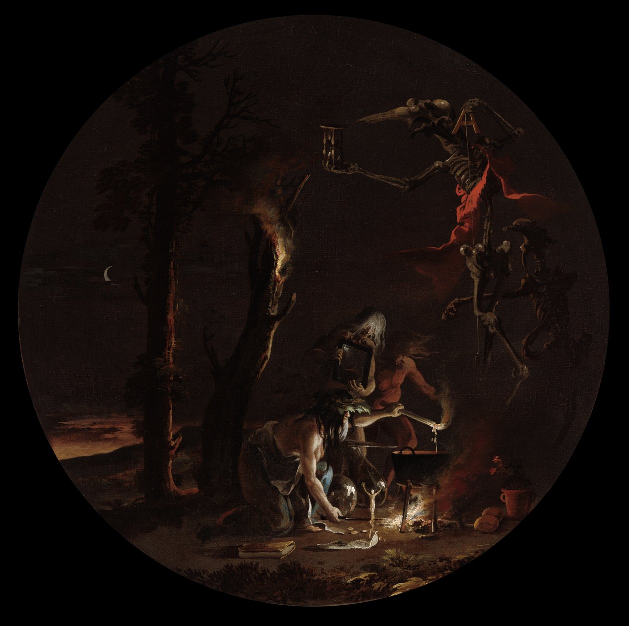 مشاهد السحر: مساء ، ج. 1645-1649. بواسطة سلفاتور روزا