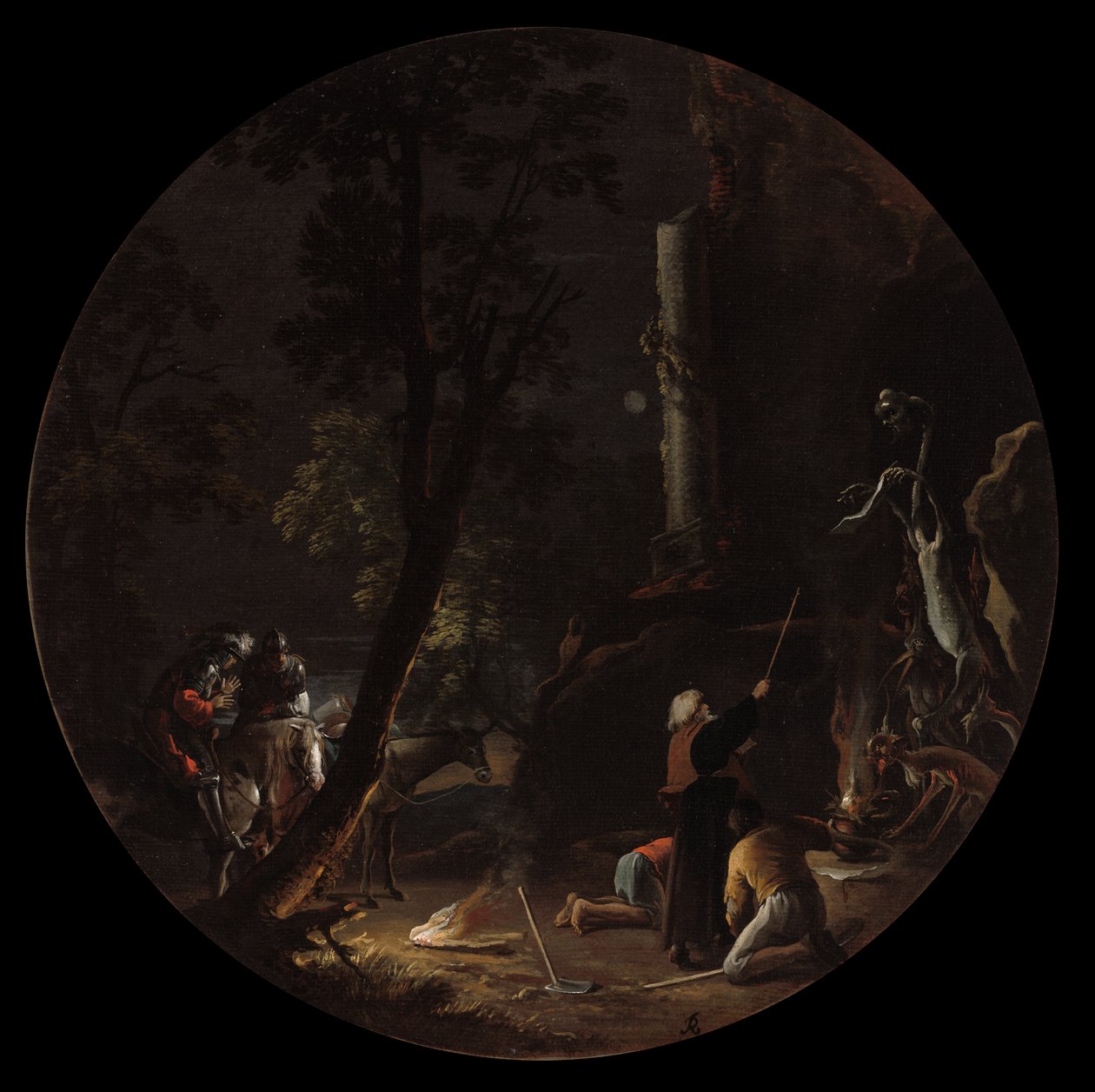 مشاهد السحر: الليل ، ج. 1645-1649. بواسطة سلفاتور روزا