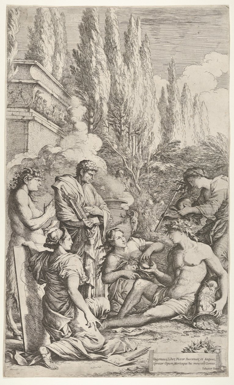 عبقرية سالفاتور روزا ، كاليفورنيا. 1662. بواسطة سلفاتور روزا