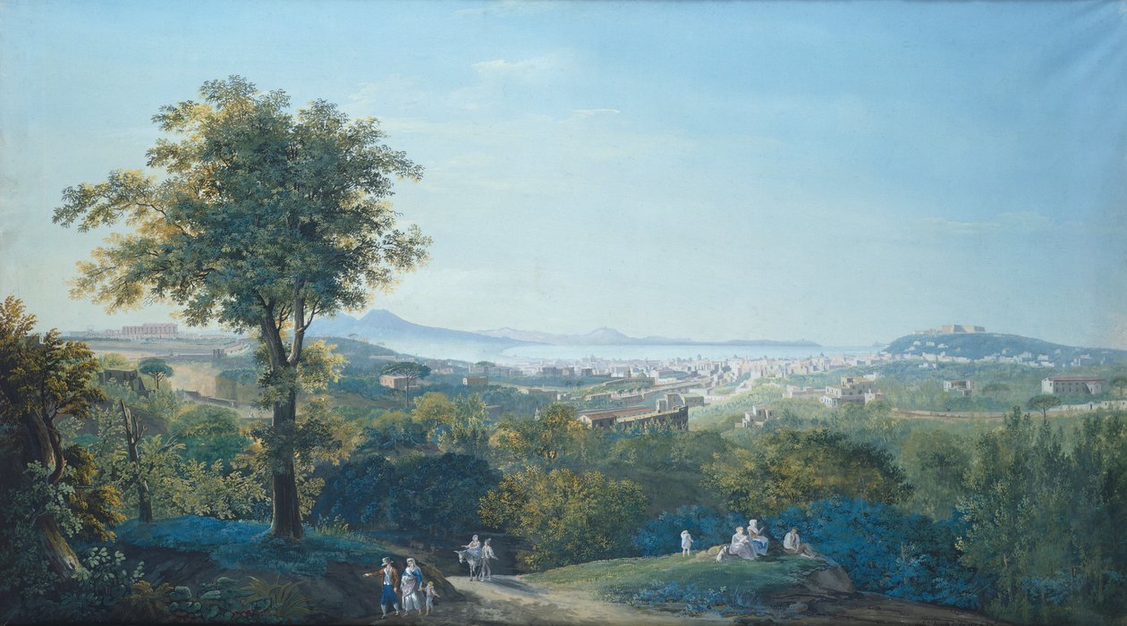 نابولي من Capodimonte Scudillo (ألوان مائية) بواسطة سالفاتور فيرغولا