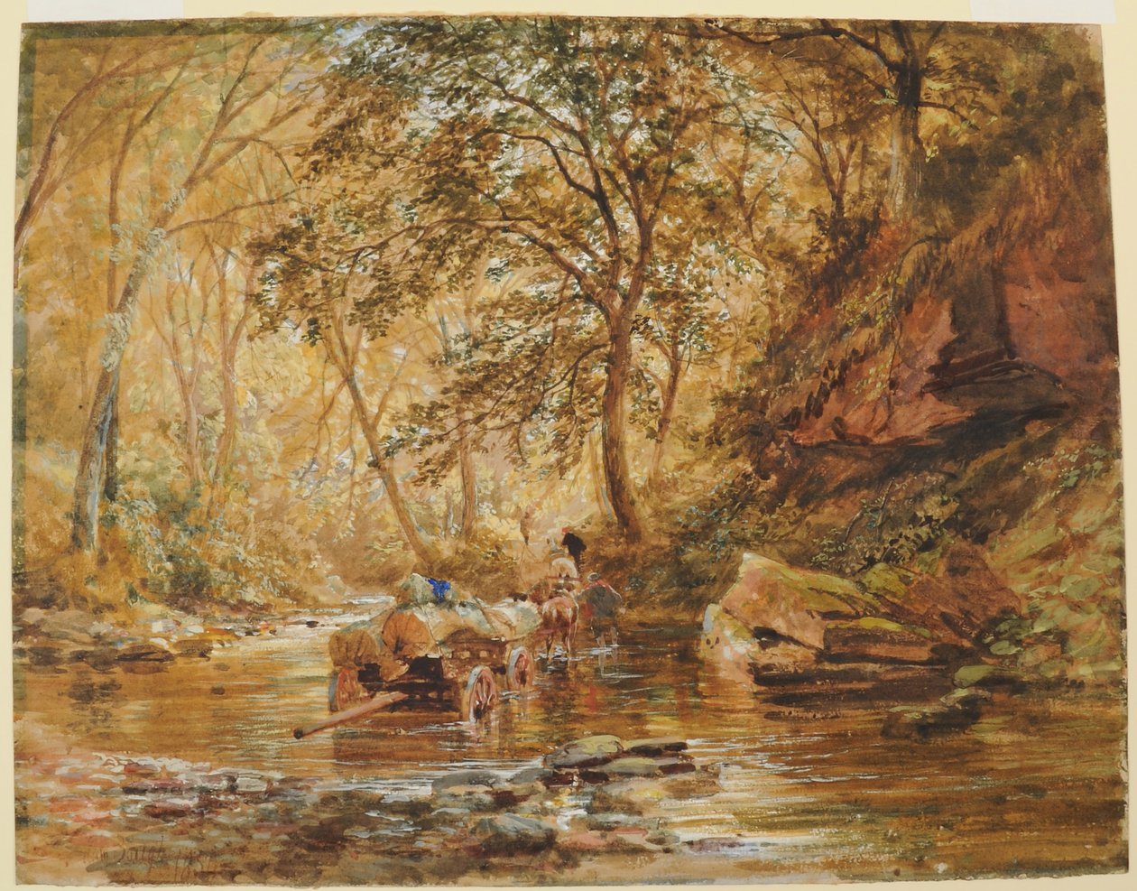 Cadzow Burn ، 1856 (مرحاض على ورق) بواسطة صموئيل بوغ