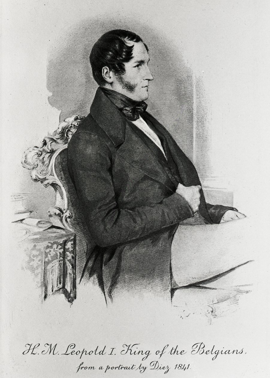ليوبولد الأول ، ملك البلجيكيين ، بعد صورة عام 1840 بواسطة صموئيل ديز