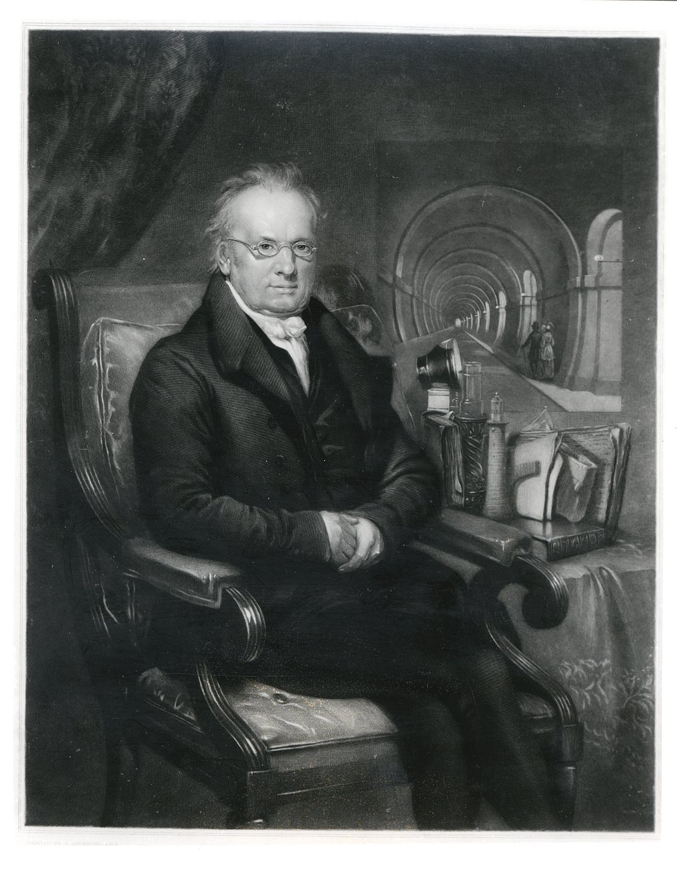 السير مارك إيزامبارد برونيل (1769-1849) ص 1835 بواسطة صموئيل دروموند