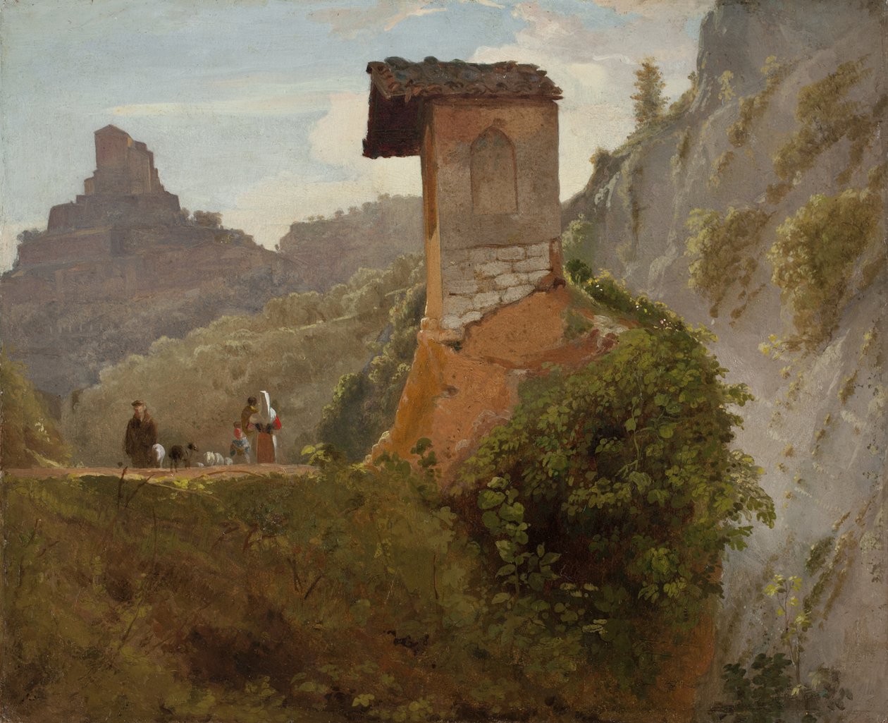 رسم لمصلى العذراء فى سوبياكو ، 1830 (انظر أيضا 250047) بواسطة صموئيل فينلي بريس مورس