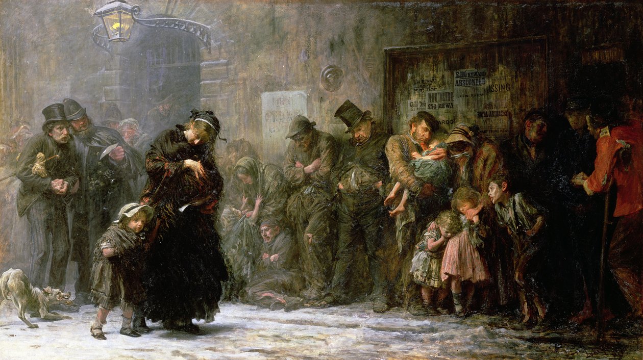 المتقدمين للقبول في الجناح العرضي ، 1874 بواسطة صموئيل لوك فيلدز