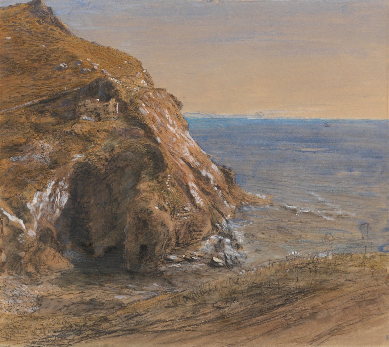 The Rock Slip قرب Boscastle بواسطة صموئيل بالمر