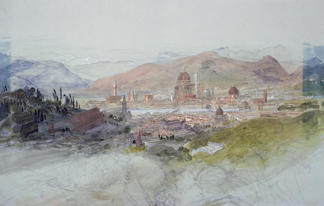 منظر لفلورنسا ، 1837-1839 بواسطة صموئيل بالمر
