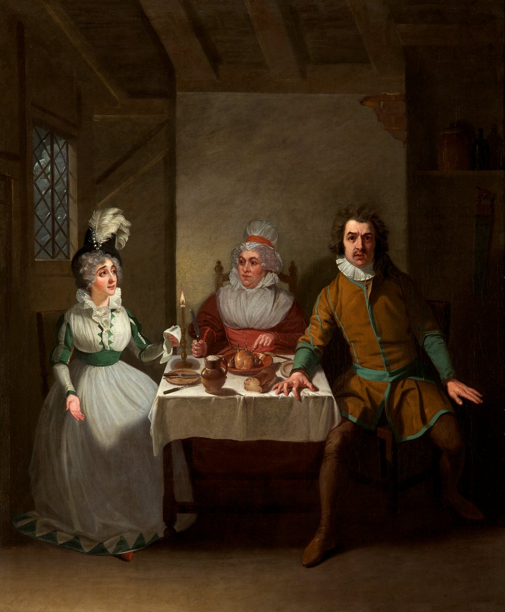 لطيف ، كشك. و Bannister في "الأطفال في الخشب" بقلم مورتون ، مسرح هايماركت ، 1793 بواسطة صموئيل دي وايلد