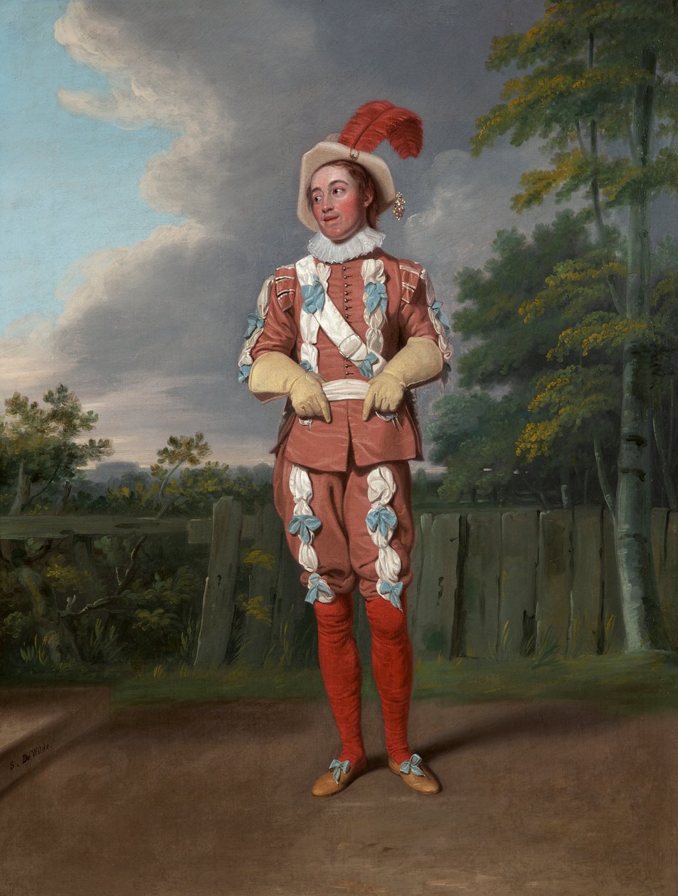 توماس كولينز في صورة رفيعة في فيلم The Merry Wives of Windsor لشكسبير ، دروري لين ، 1802 بواسطة صموئيل دي وايلد