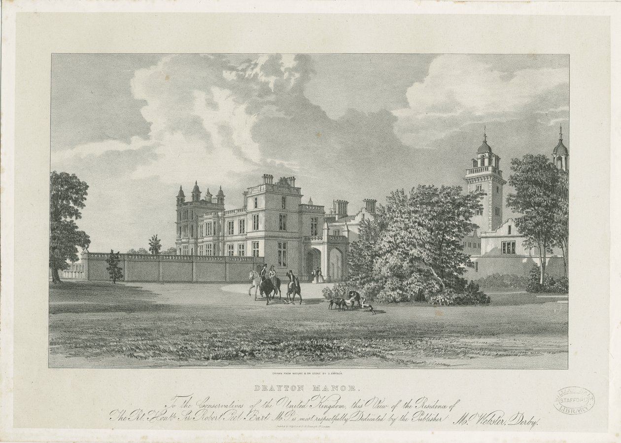 درايتون باسيت - "Drayton Manor": الطباعة الحجرية ، و [؟ 19th Cent] بواسطة صموئيل راينر