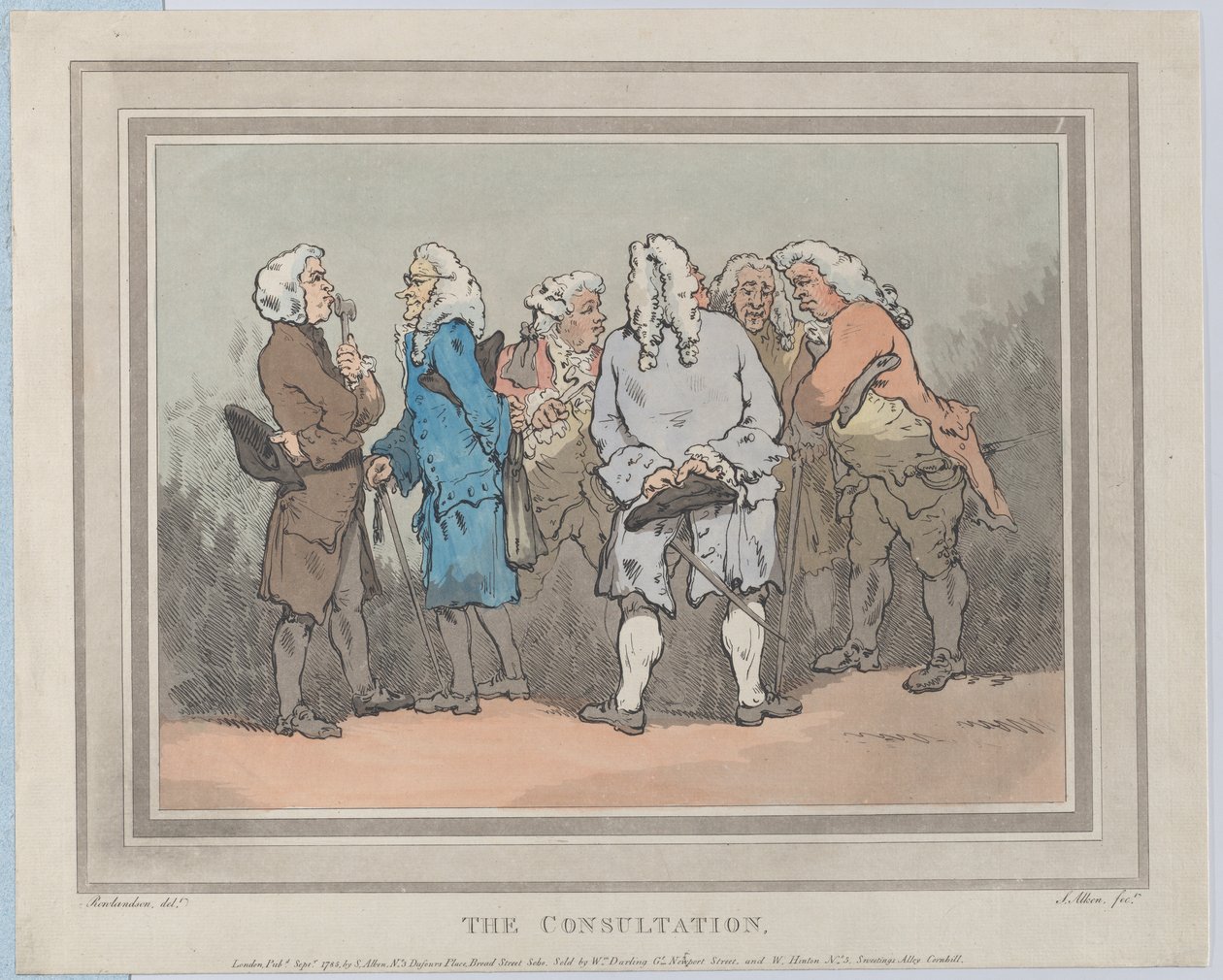 المشاورة ، سبتمبر 1785. ، سبتمبر 1785. بواسطة صموئيل الكين