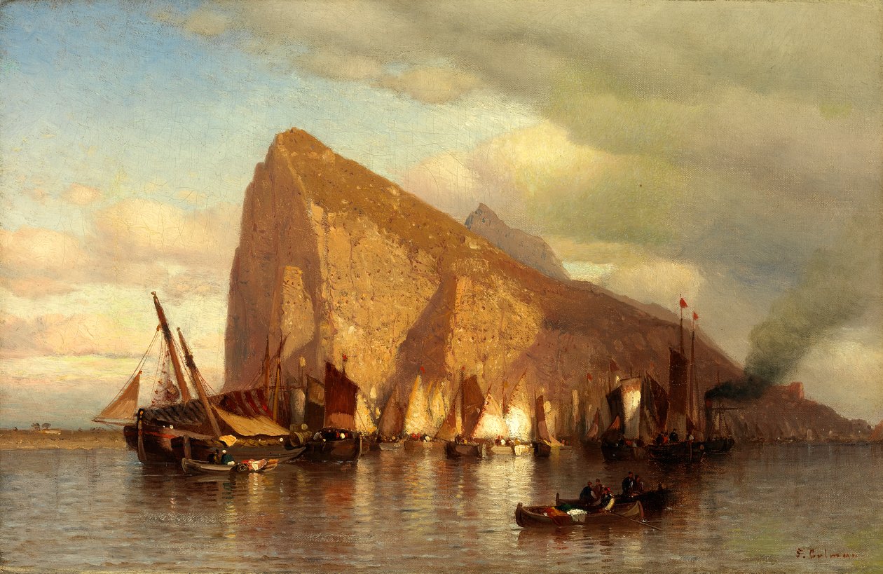 إزالة العاصفة في جبل طارق ، كاليفورنيا. 1860. بواسطة صموئيل كولمان