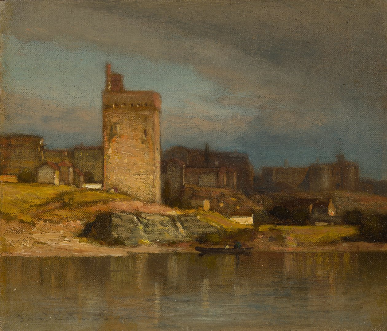 البرج القديم في أفينيون ، ج. 1875. بواسطة صموئيل كولمان