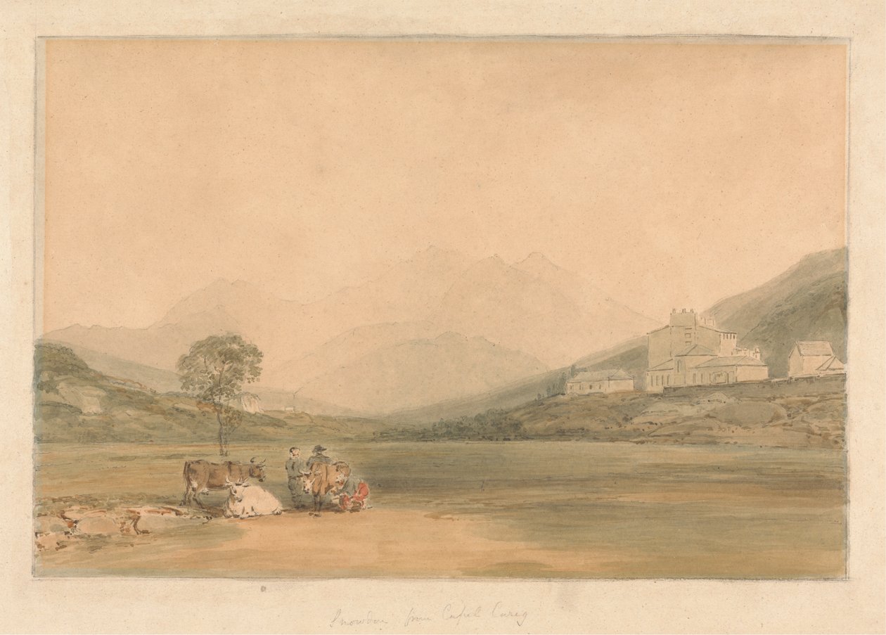 سنودون من Capel Curig بواسطة صموئيل ديفيس