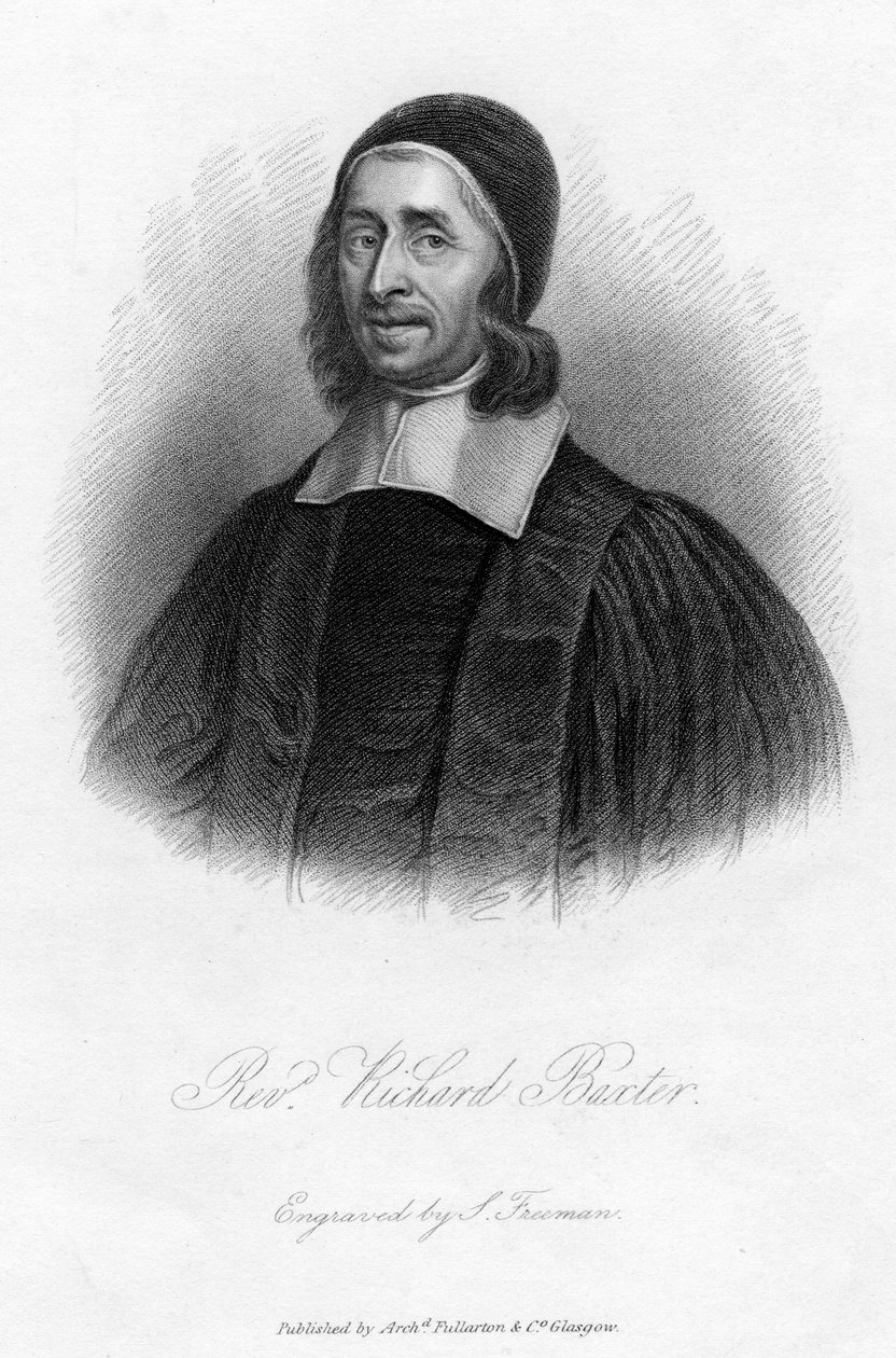 ريتشارد باكستر 1615-1691 الإنجليزي المتشدد ، زعيم الكنيسة واللاهوتي ، القرن التاسع عشر. بواسطة صموئيل فريمان