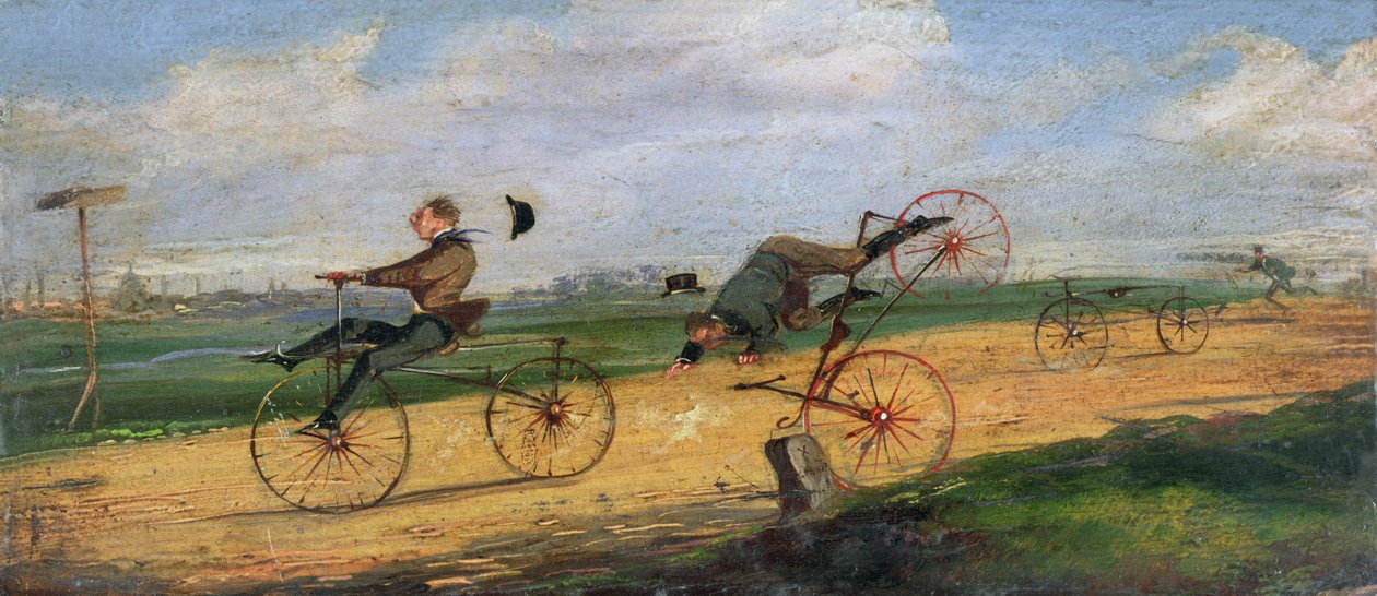 سباق بين Lallement Velocipedes ، 1869 بواسطة صموئيل هنري ألكين