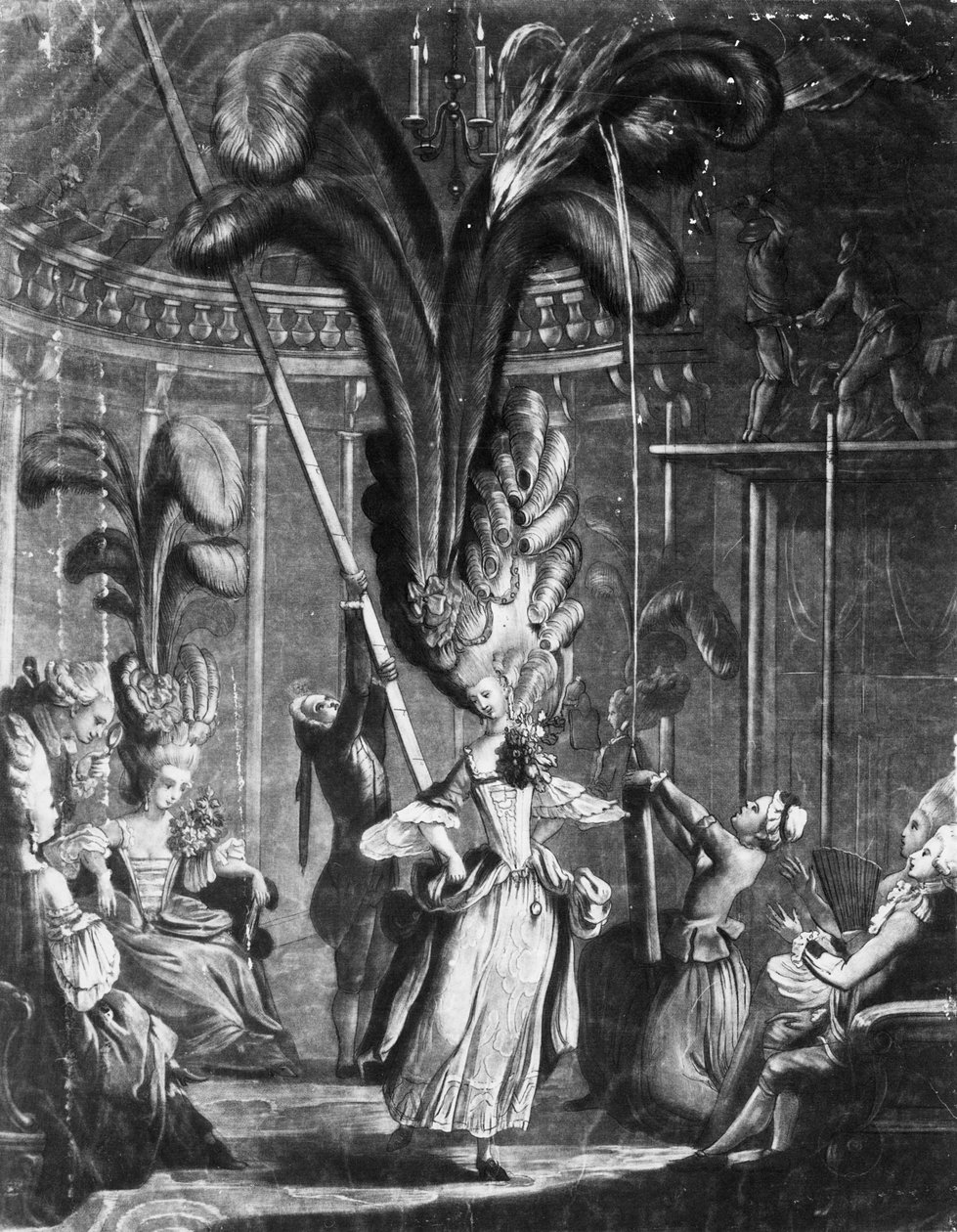تلميح للسيدات لرعاية رؤوسهن ، طبعه Sayer + Bennet ، 1776 بواسطة صموئيل هيرونيمد جريم
