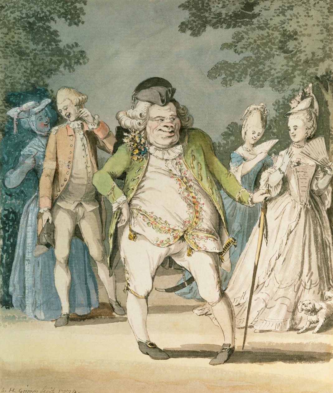 المعكرونة ، 1774 بواسطة صموئيل هيرونيمد جريم