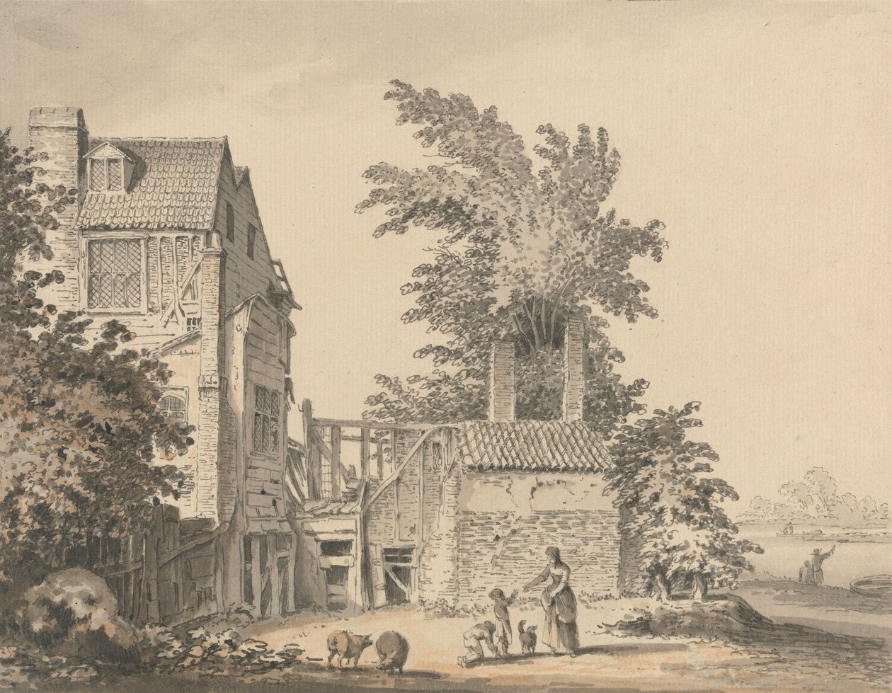 في Mortlake بواسطة صموئيل هيرونيموس جريم