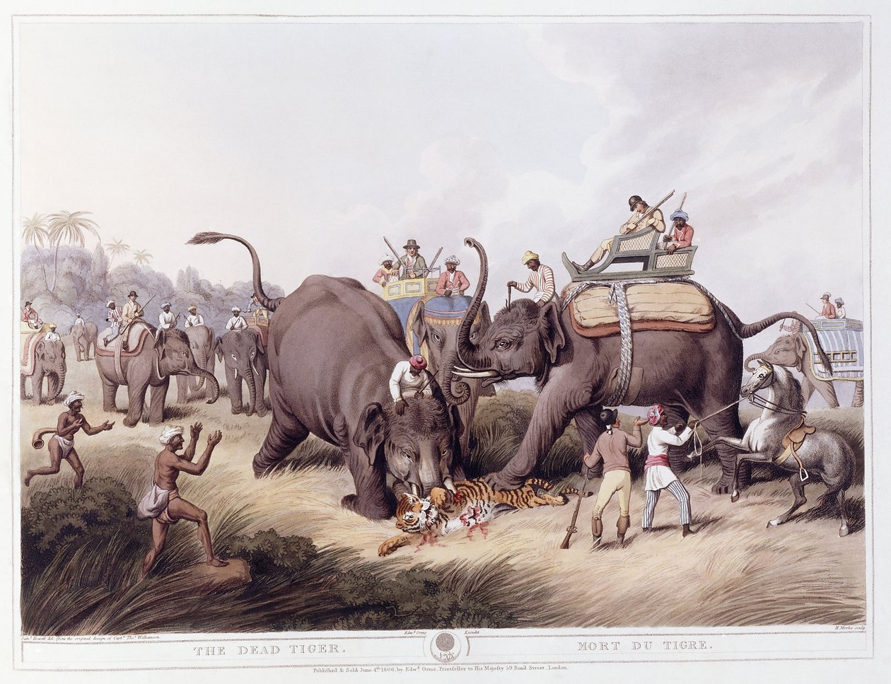 النمر الميت موت النمر 1807 بواسطة صموئيل هوويت