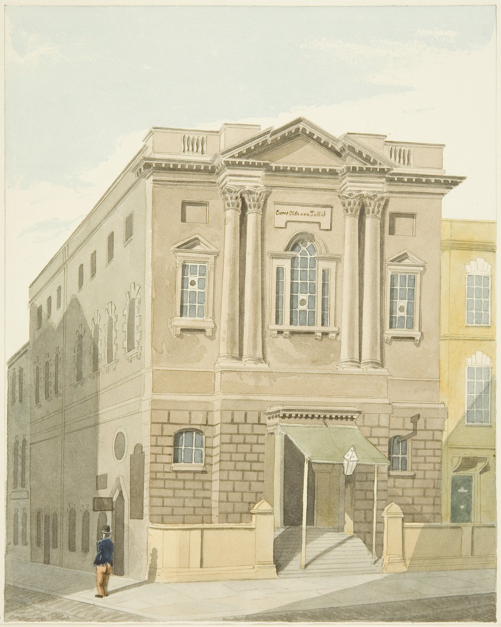 Assembly Rooms, Prince Street (pencil & watercolor on paper) بواسطة صموئيل جاكسون