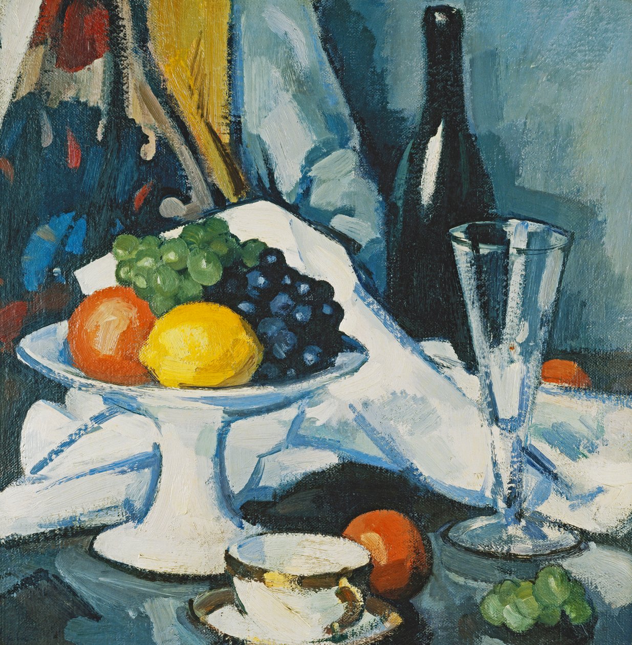 الفاكهة والنبيذ ، ج. 1922 بواسطة صموئيل جون بيبلوي