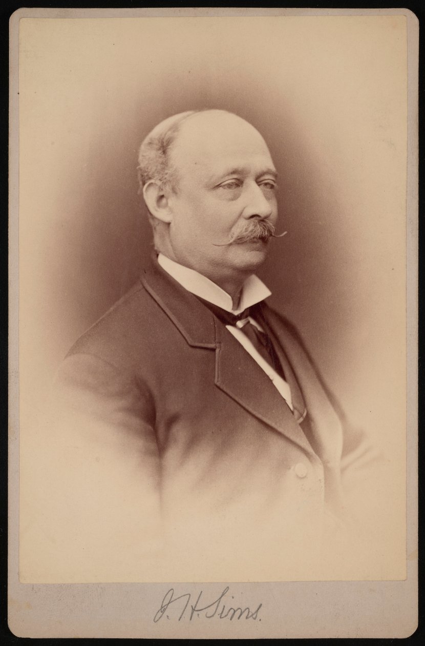 صورة لجيه إتش سيمز ، بين عامي 1876 و 1880. بواسطة صموئيل مونتاج فاسيت