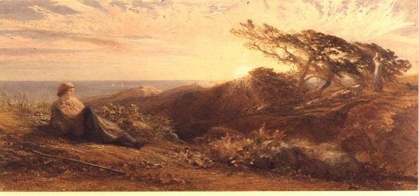 Eventide ، حوالي 1858 (ألوان مائية) بواسطة صموئيل بالمر