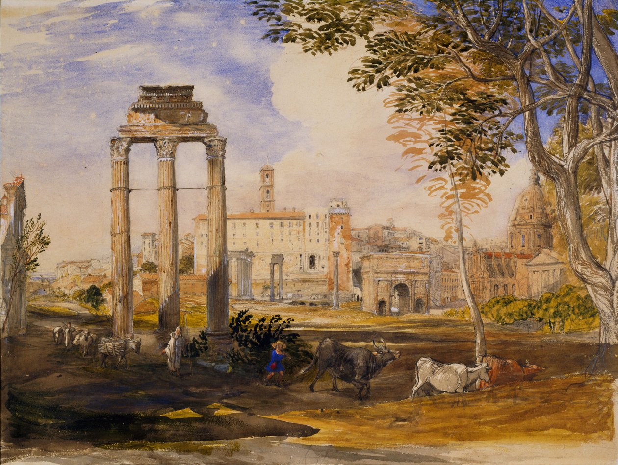 المنتدى ، روما ، 1837 بواسطة صموئيل بالمر
