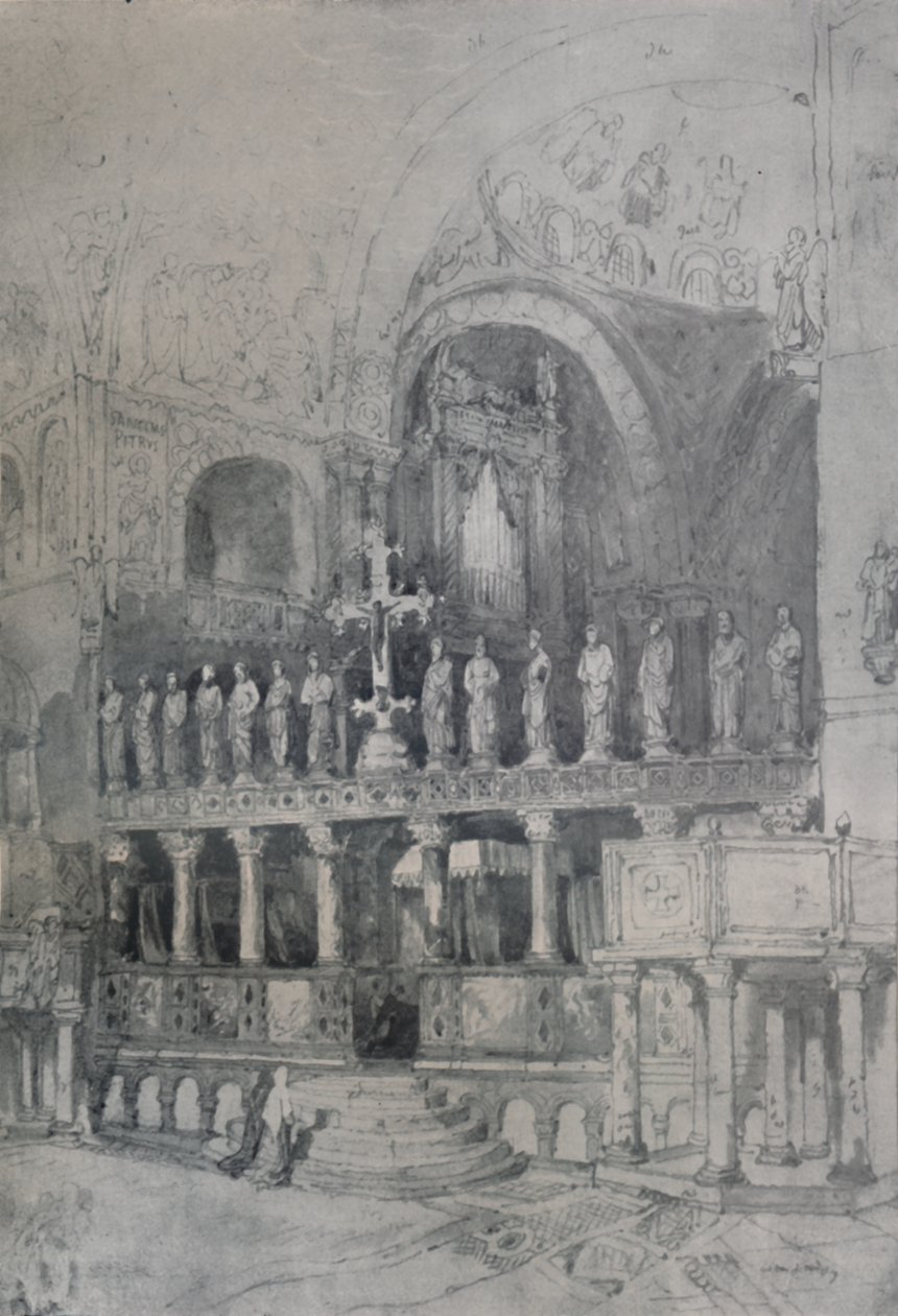 داخل سانت ماركس ، c1830 ، 1925. بواسطة صموئيل بروت