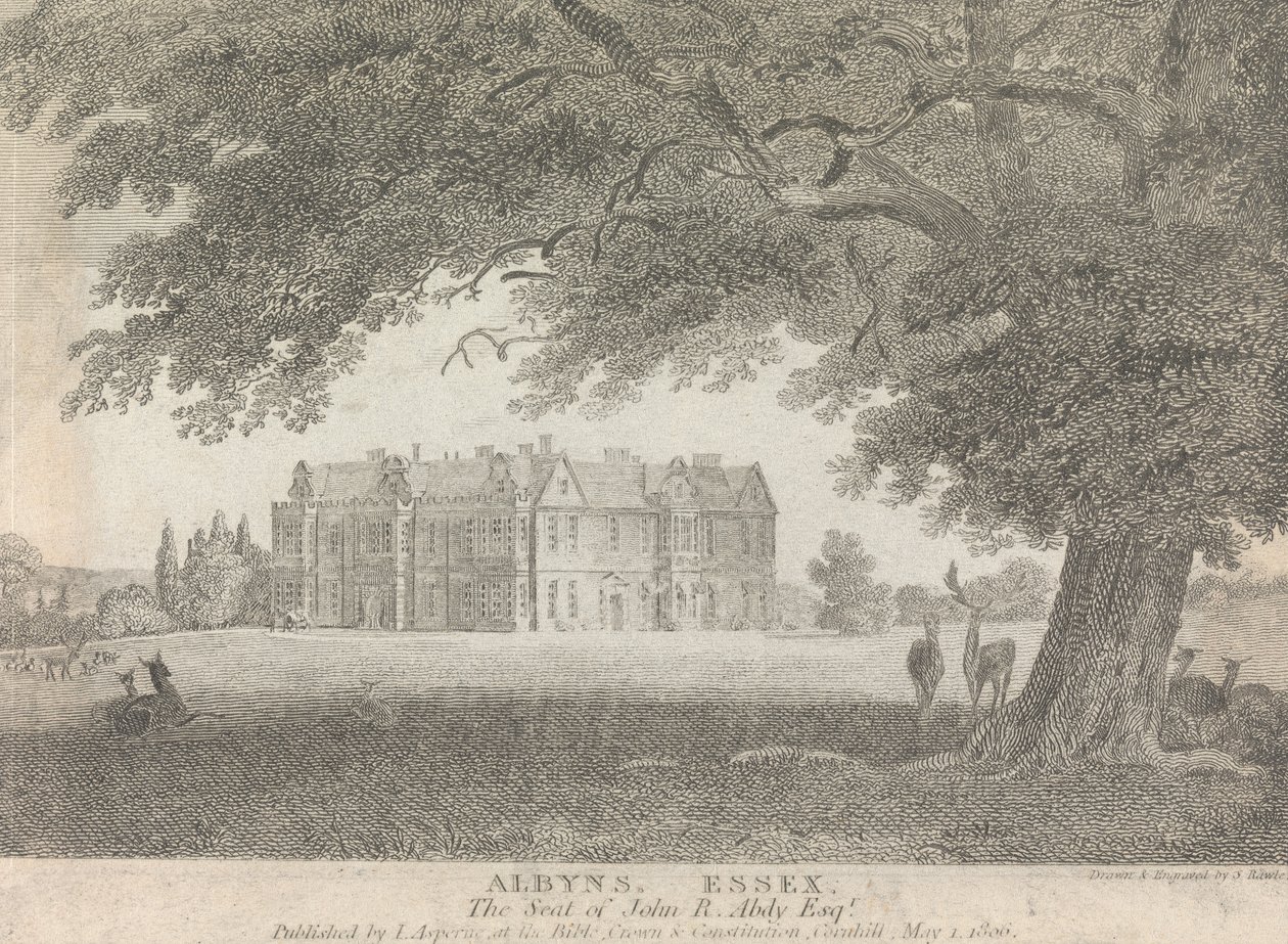 Albyns، Essex، The Seat of John R. Abdy، Esquire (نشر بواسطة L. Asperne) ؛ الصفحة 7 (المجلد الأول) بواسطة صموئيل رولي