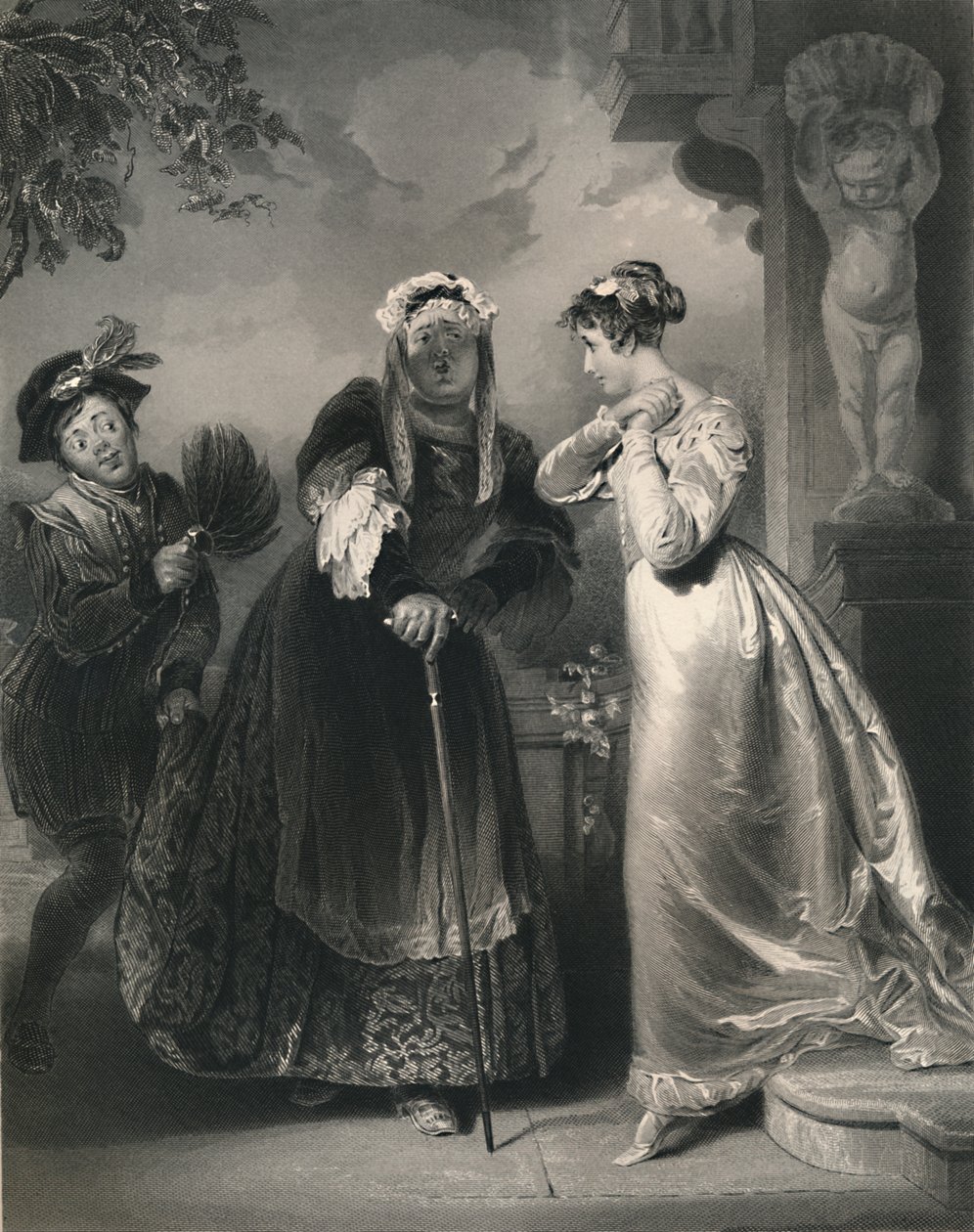 جولييت والممرضة روميو وجولييت ، c1870 بواسطة صموئيل سانجستر