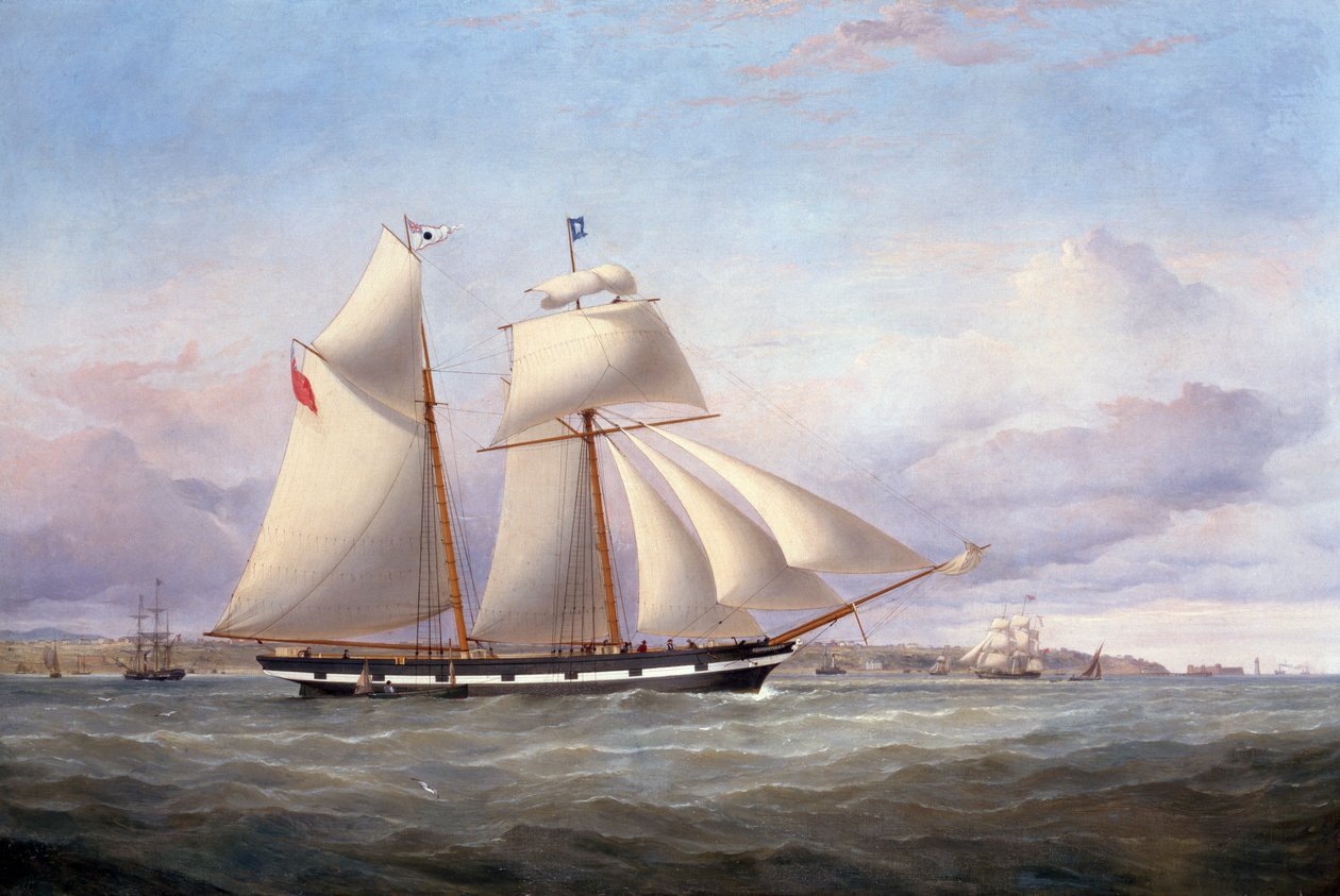 Lancefield يقترب من Perch Rock Fort منارة في Mersey بواسطة صموئيل والترز