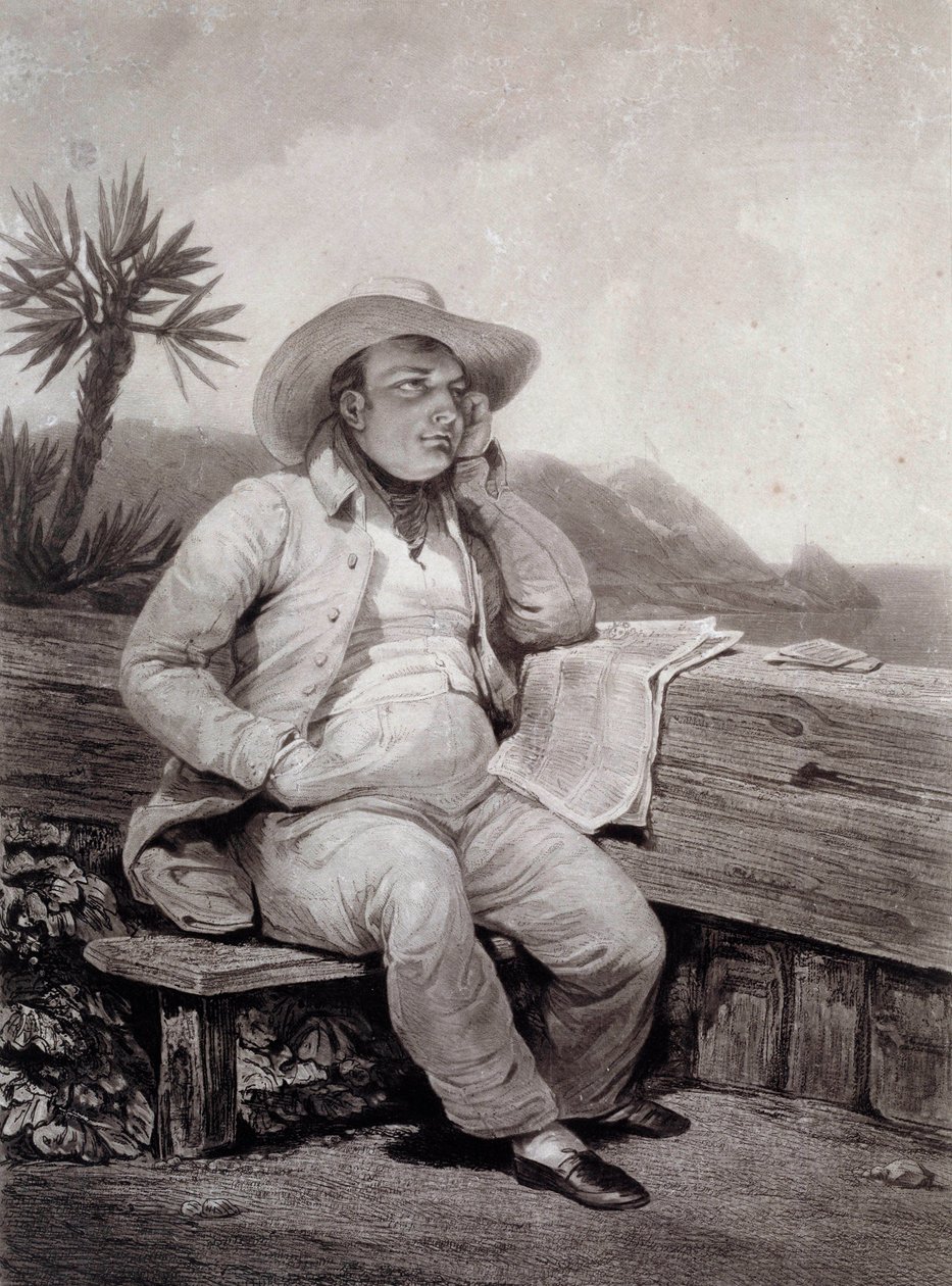 صورة لنابليون الأول (1769-1821) نقش سانت هيلين بواسطة صمويل ويليام رينولدز (1773-1835) 1820 إيل دايكس ، متحف نابليونين بواسطة صموئيل وليام الأول رينولدز
