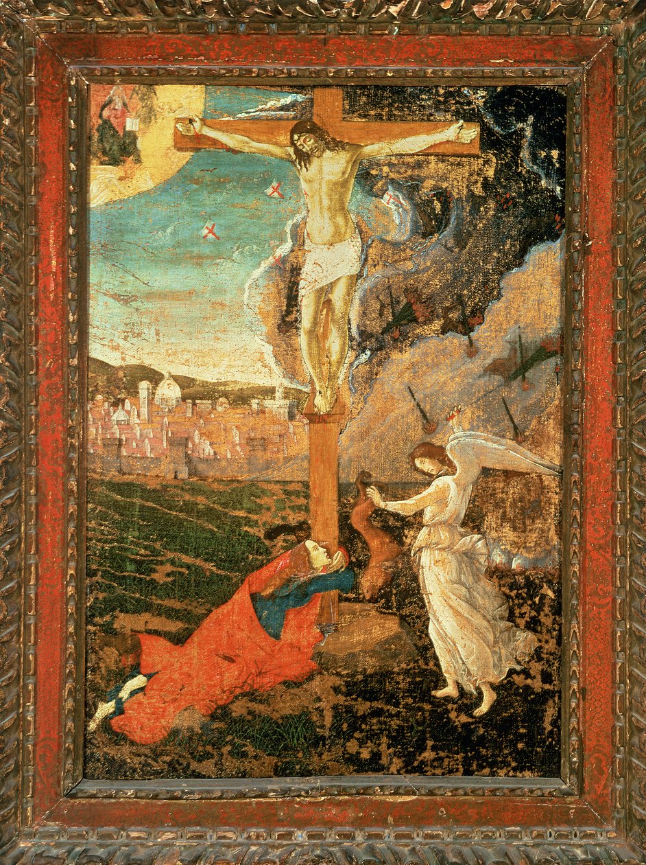 Mystic Crucifixion ، c.1500 (درجة حرارة وزيت على قماش منقولة من اللوحة) بواسطة ساندرو بوتيتشيلي