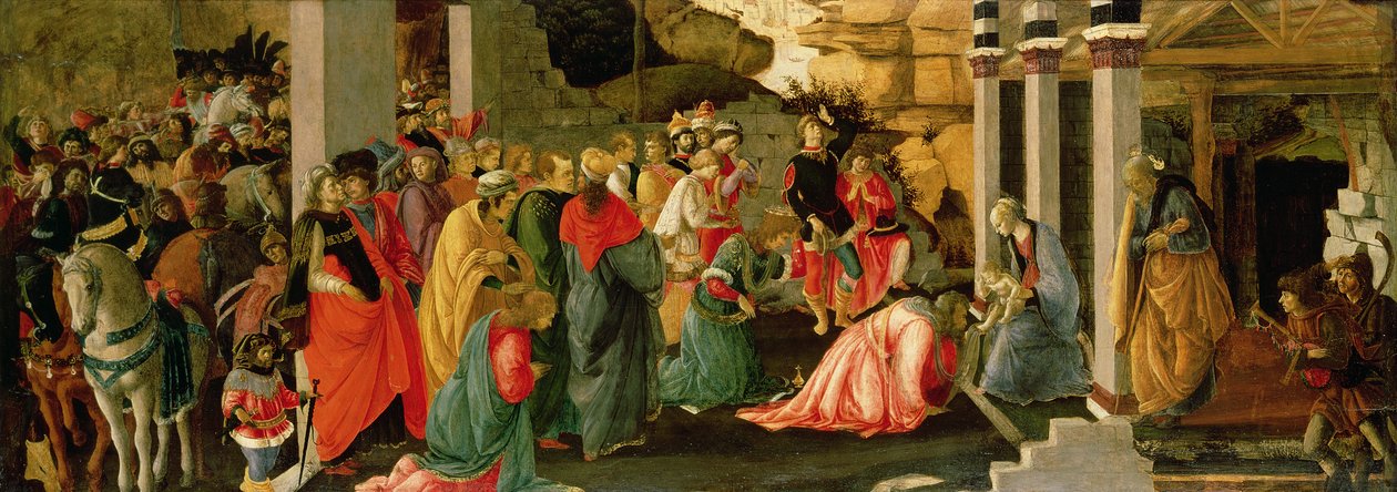 عشق المجوس ، ج 1470 (درجة الحرارة على اللوحة) بواسطة ساندرو بوتيتشيلي